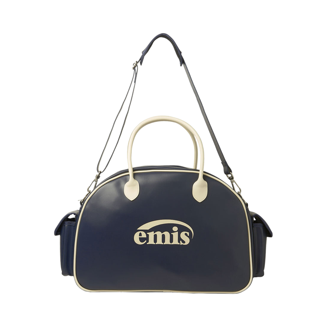 이미스 뉴 로고 보스턴 백 네이비(Emis New Logo Boston Bag Navy) - 3