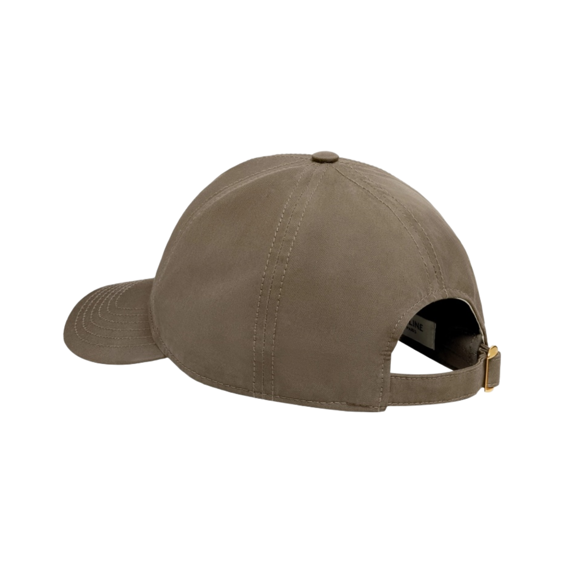 (W) 셀린느 코튼 트리옹프 베이스볼 캡 카키((W) Celine Triomphe Baseball Cap in Cotton Khaki) - 4