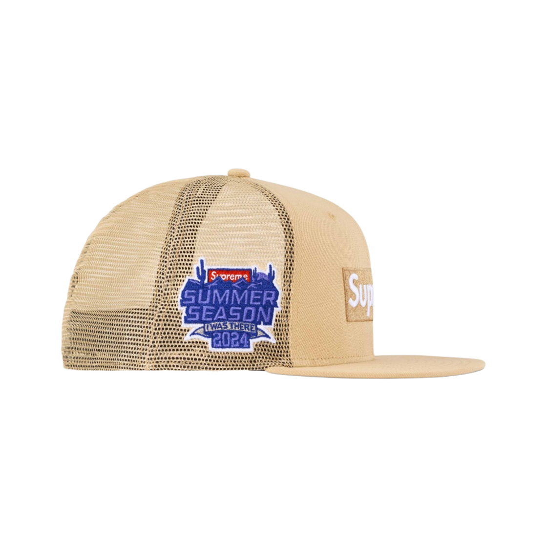 슈프림 박스로고 메쉬 백 뉴에라 라이트 골드 - 24SS(Supreme Box Logo Mesh Back New Era Light Gold - 24SS) - 2