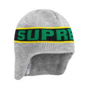Supreme Earflap Beanie Heather Grey - 23FW