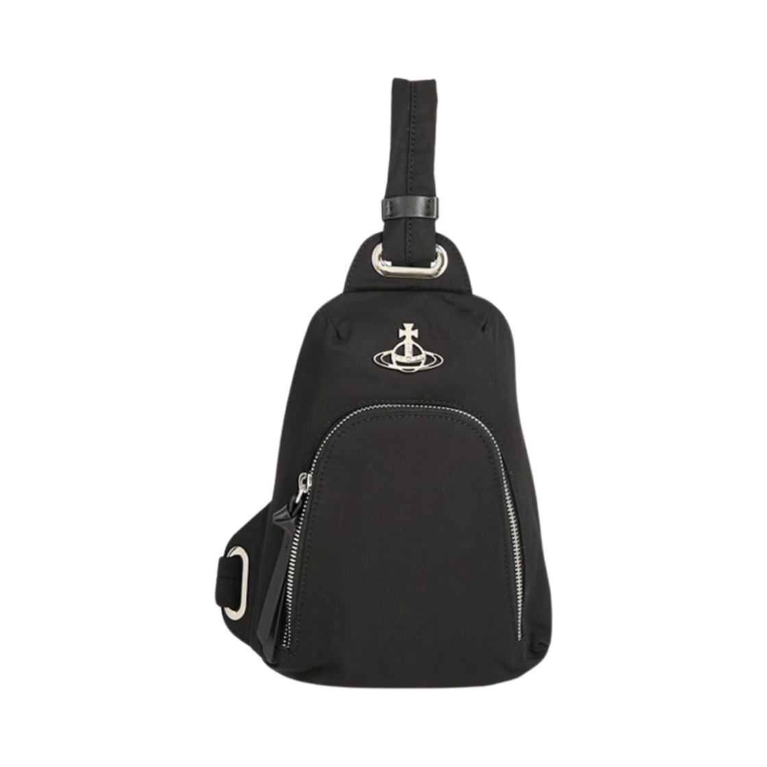 【Vivienne Westwood】シルバー ロゴ スリングバッグ ブラック Vivienne Westwood】シルバー ロゴ スリングバッグ ブラック