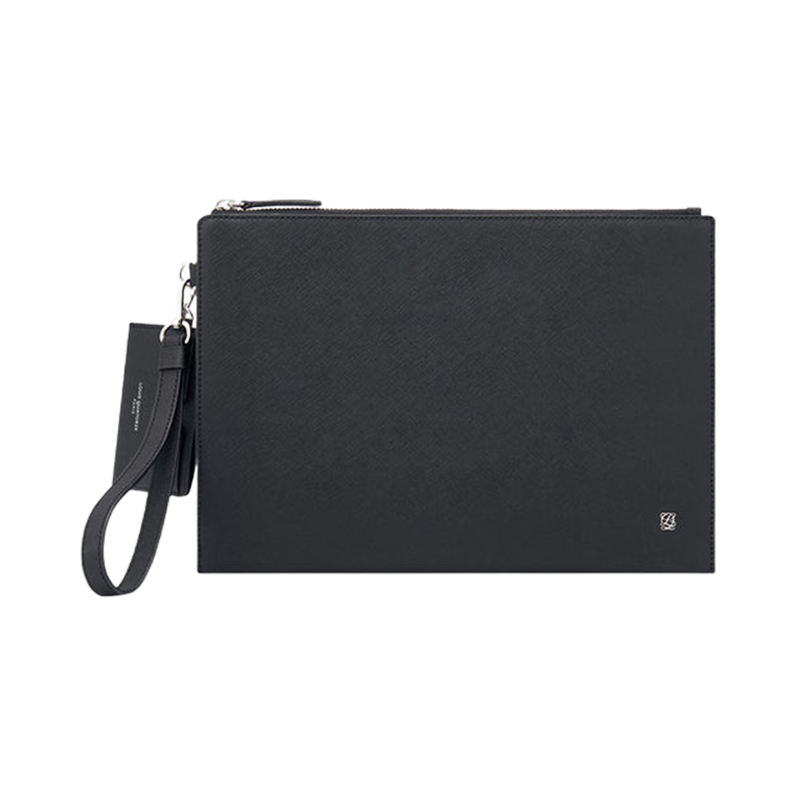 루이까또즈 포멀 크로스그레인드 레더 클러치 카드홀더 블랙(Louis Quatorze Formal Crossgrained Leather Clutch with Cardholder Black)