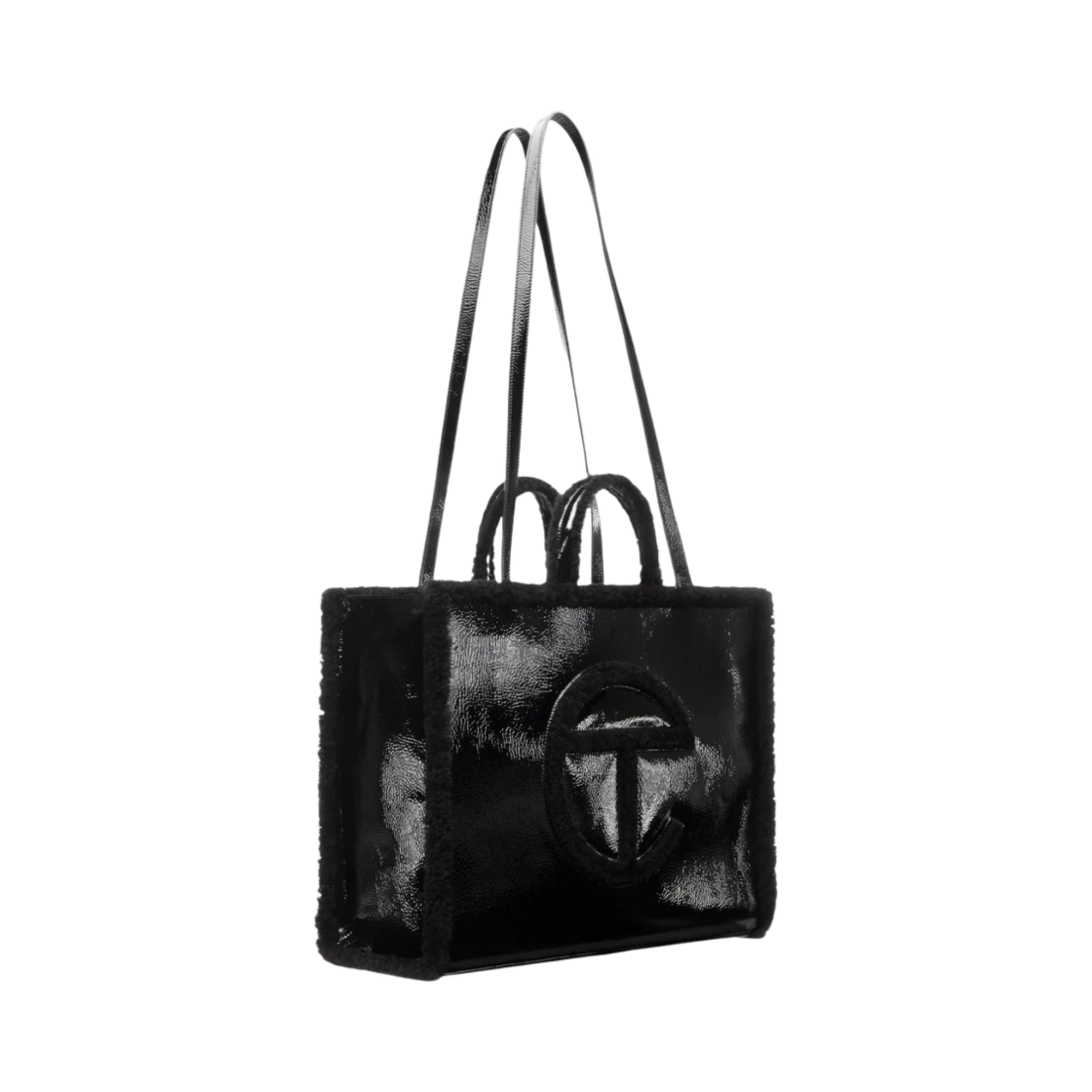 텔파 x 어그 라지 쇼핑백 크링클 블랙(Telfar x UGG Large Shopper Crinkle Black) - 2