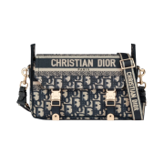 Dior Small Camp Bag Blue Dior Oblique Jacquard