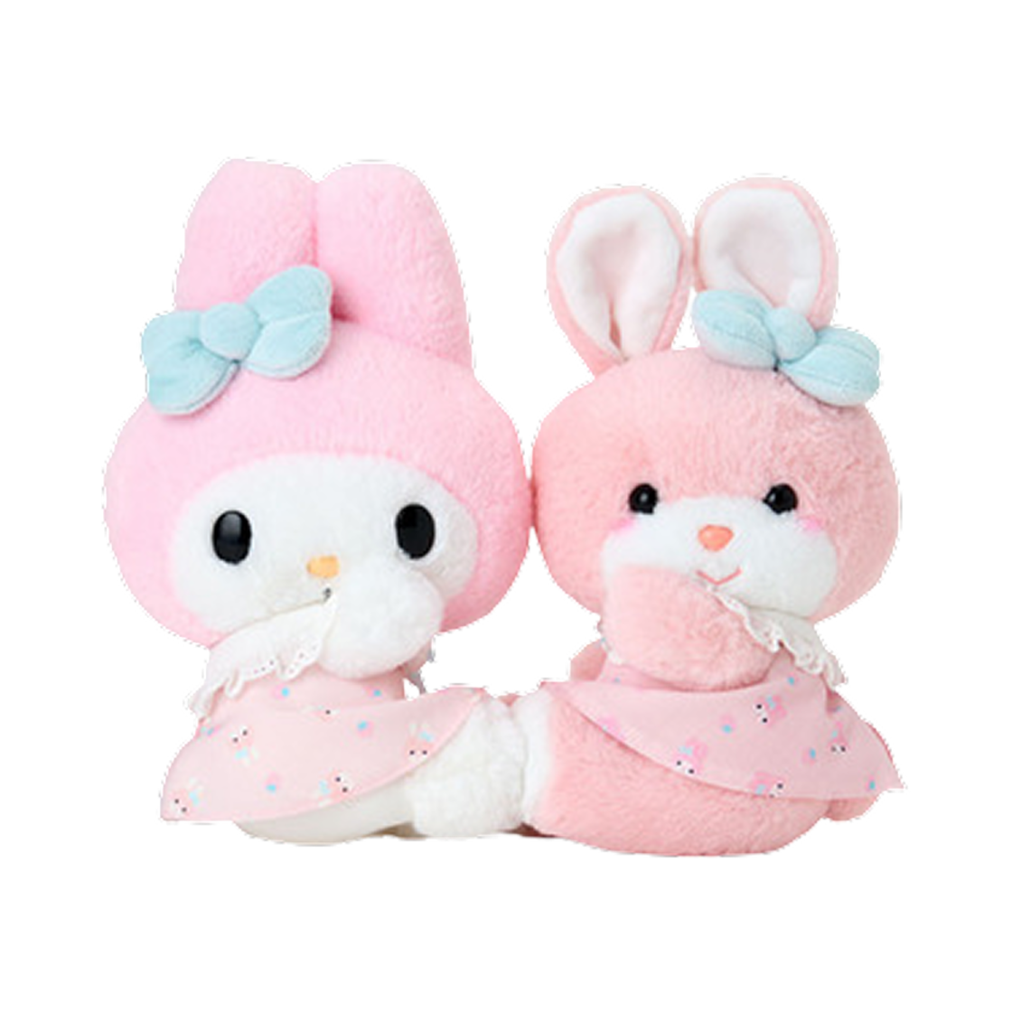 산리오 마이 멜로디 & 크리미 래빗 요시토쿠 레트로 플러시 컬렉션 플러시 세트(Sanrio My Melody & Creamy Rabbit Yoshitoku Retro Plush Collection Plush Set) - 1