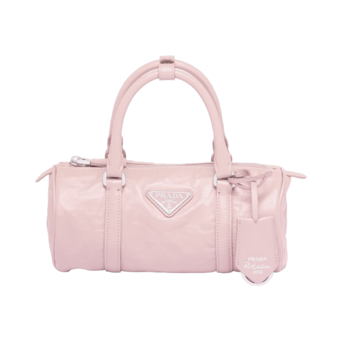 1BA389-UVL-F0E18 Prada Antique Nappa Leather Handbag Alabaster Pink
