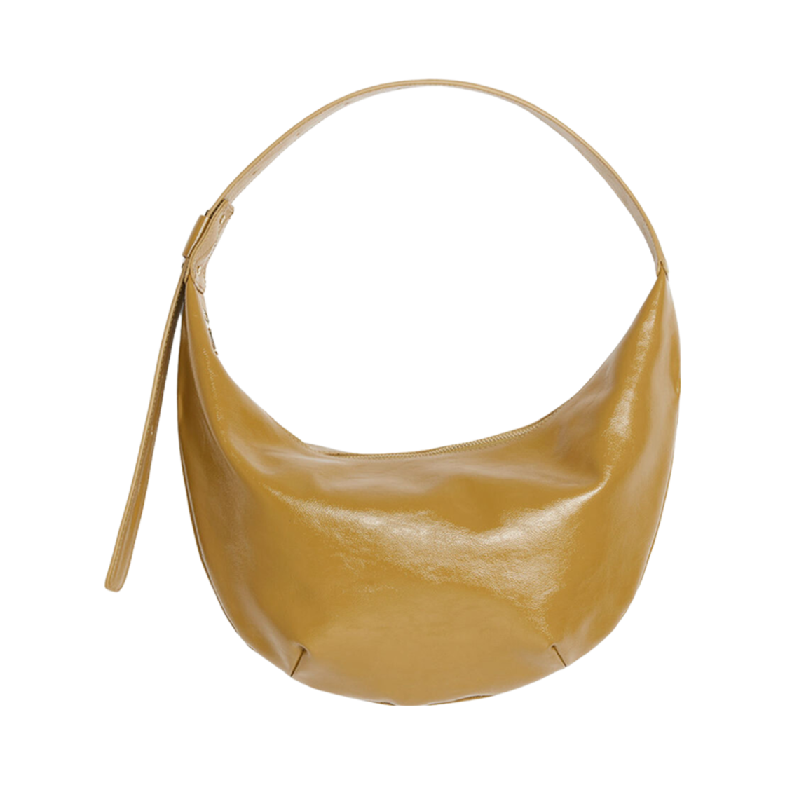 1193754-006 Arket Mid Size Curved Shoulder Bag Beige