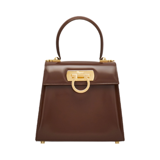 Ferragamo Small Kelly Bag Cocoa
