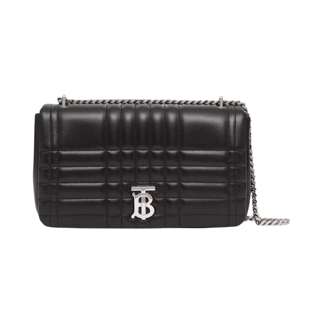 버버리 미디움 퀼팅 램스킨 롤라백 블랙 실버(Burberry Medium Quilted Lambskin Lola Bag Black Silver) - 1