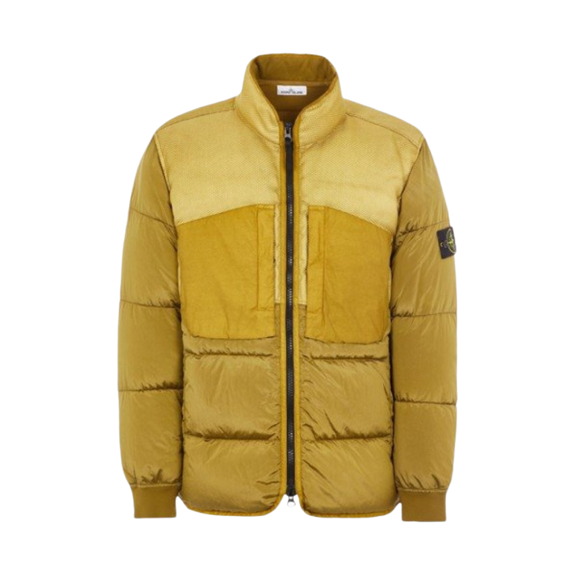 스톤 아일랜드 42840 모디파이드 파나마 나일론 믹스 패브릭 다운-TC 자켓 다크 베이지 - 21FW(Stone Island 42840 Modified Panama Nylon Mix Fabric Down-TC Jacket Dark Beige - 21FW) - 1