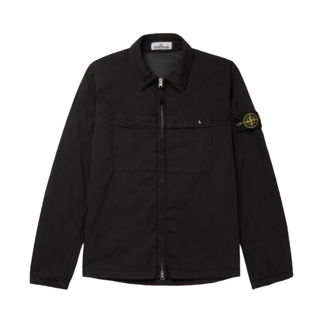 731510404-V0029 Stone Island 10404 Two Pocket Nylon Overshirt Black - 20FW