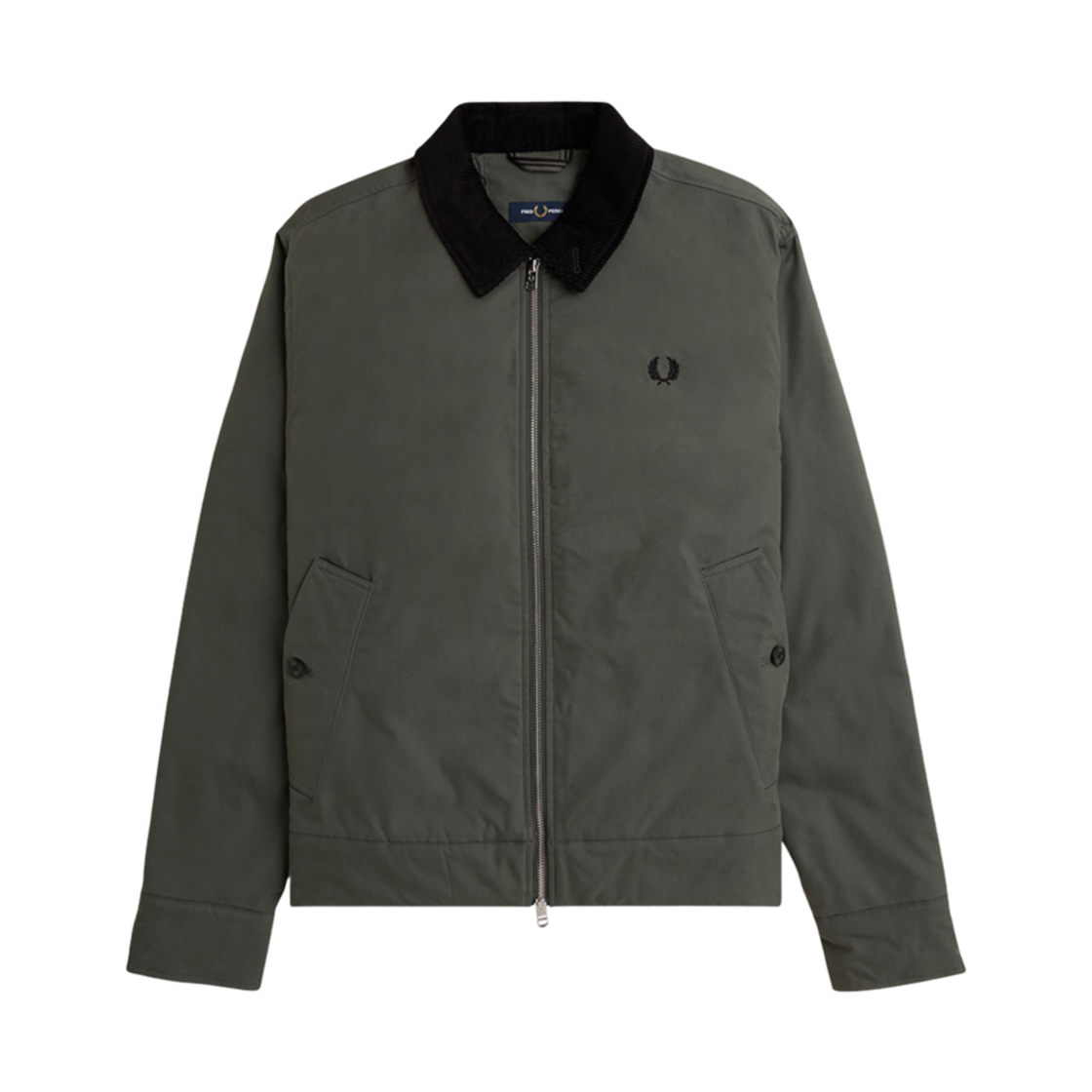AFPM2438535-638 Fred Perry The Caban Jacket Field Green