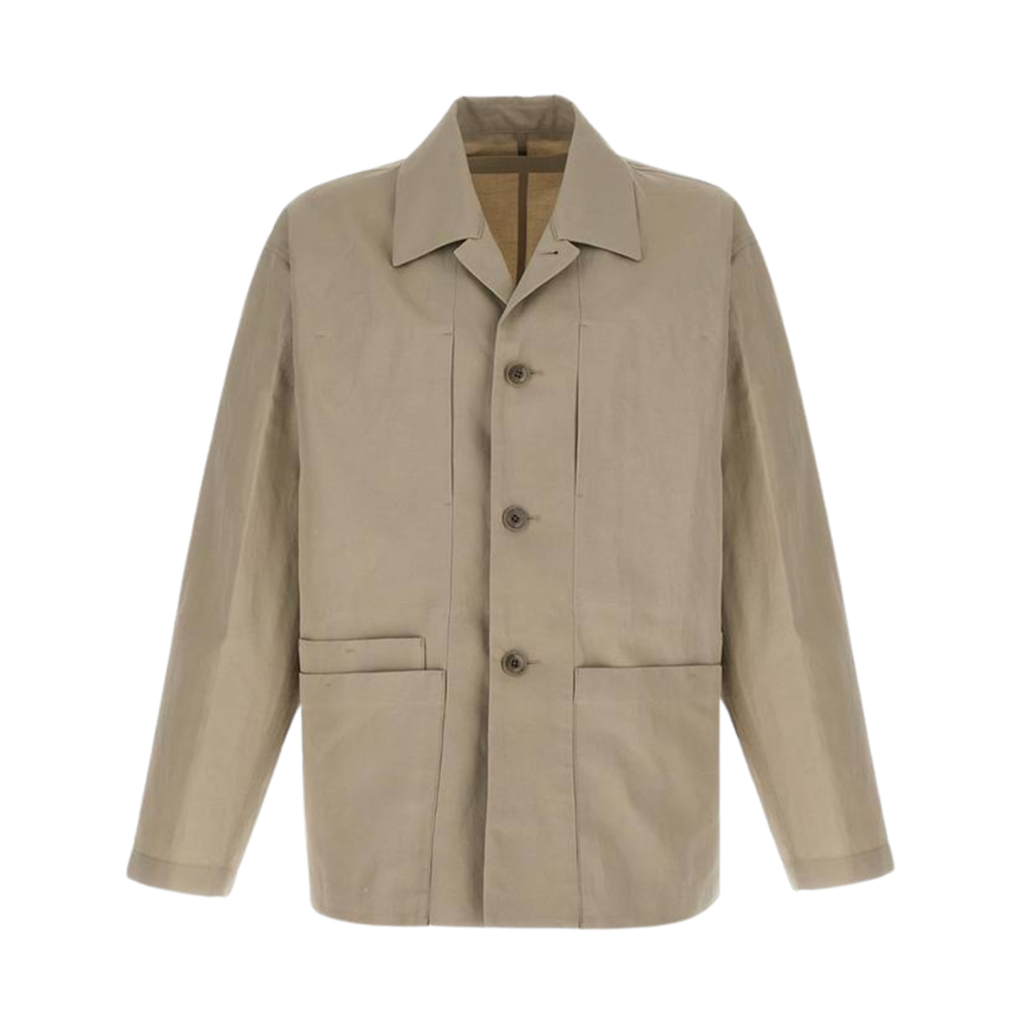 OW1148-LF1350-200 Lemaire Boxy SB Workwear Jacket Cream