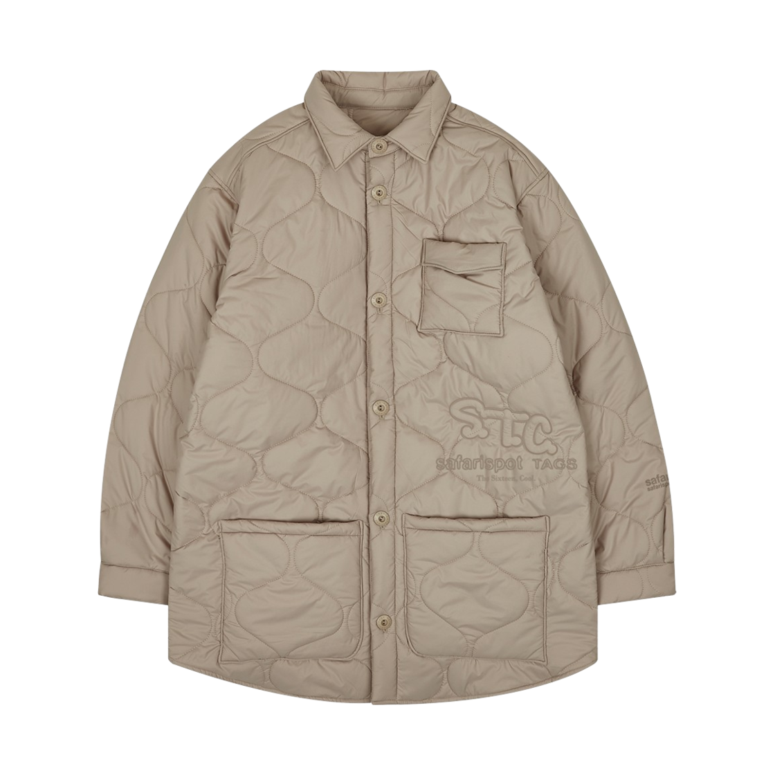 saf00420 Safarispot S.T.C QUILTING JACKET BEIGE