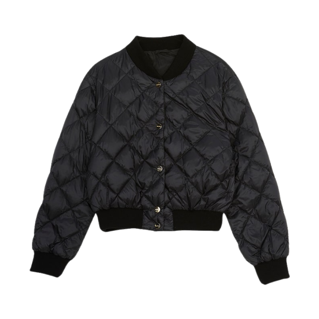 (W) 막스마라 더 큐브 비소프트 발수 리버시블 다운 자켓 블랙((W) Max Mara The Cube Bsoft Water-Repellent Reversible Down Jacket Black)