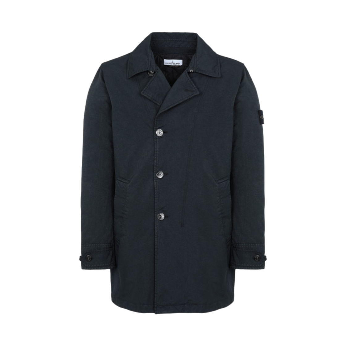 스톤 아일랜드 42149 다비드-TC 프리마로프트 인슐레이션 테크놀로지 숏 트렌치 코트 블랙 - 22FW