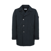 Stone Island 42149 David-TC with Primaloft Insulation Technology Short Trench Coat Black- 22FW