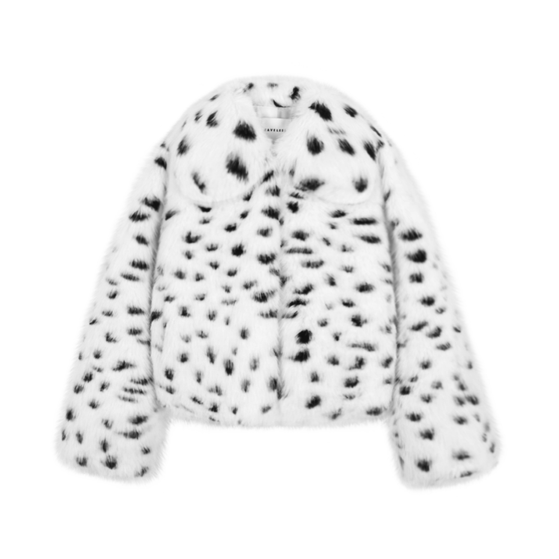 P0000BHA_NEW Haveless Hailee Faux Fur Jacket Dalmatian