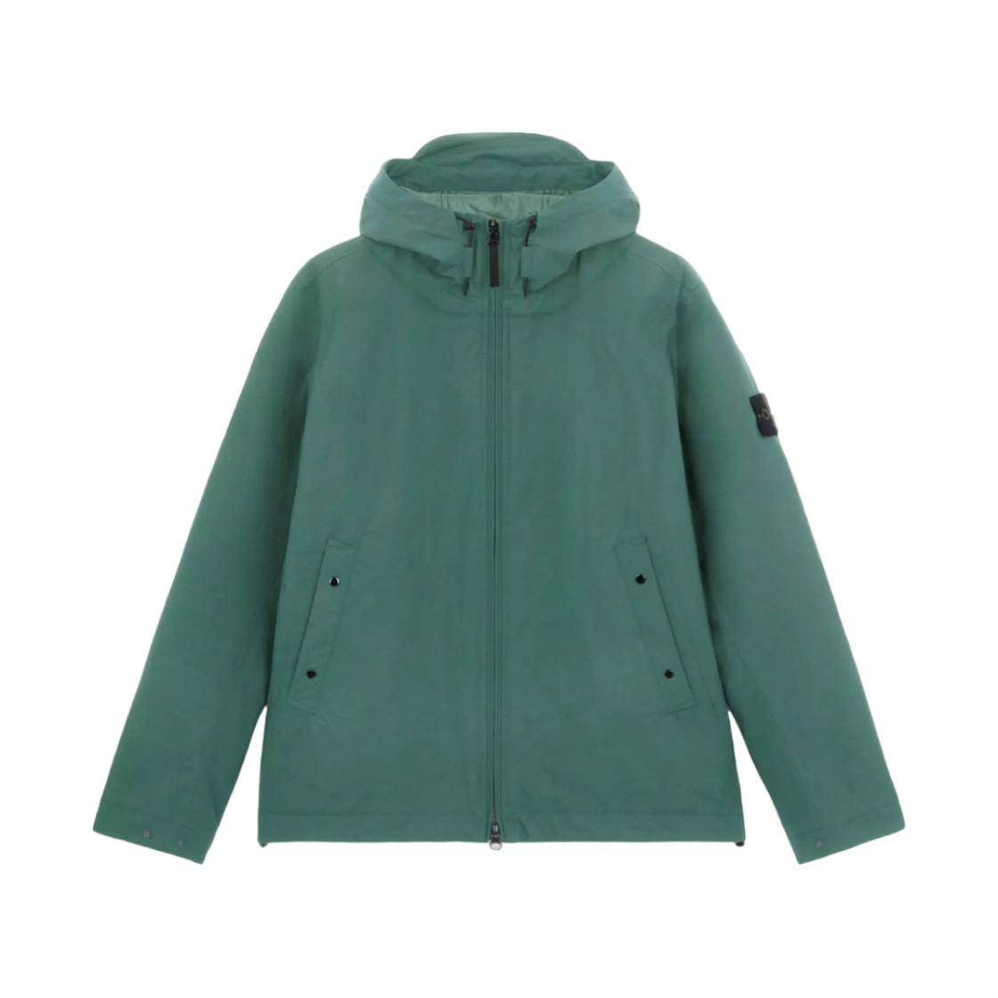 811540627-V0055 Stone Island 40627 Soft Shell-R E.Dye Technology in Recycled Polyester with Primaloft Insulation Technology Waterproof and Windproof Hooded Blouson Sage Green - 24FW