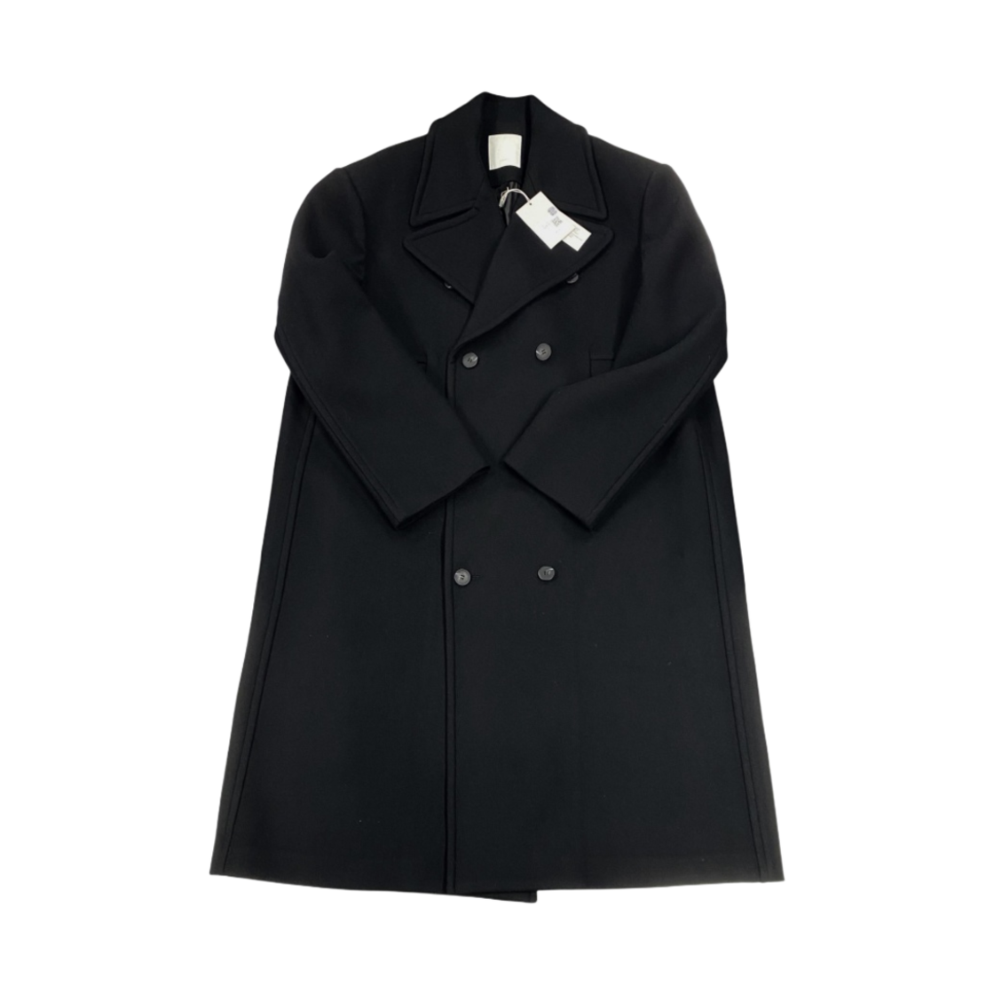 언더마이카 쿠라 맥시멈 오버사이즈 더블 코트 레이븐 - 23FW(Undermycar Cura Maximum Oversized Double Coat Raven - 23FW)