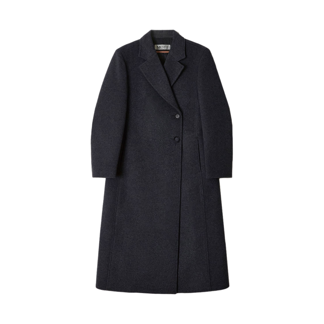 MT 2DW WCT GY F WSL Mott Wool Single Long Coat Gray