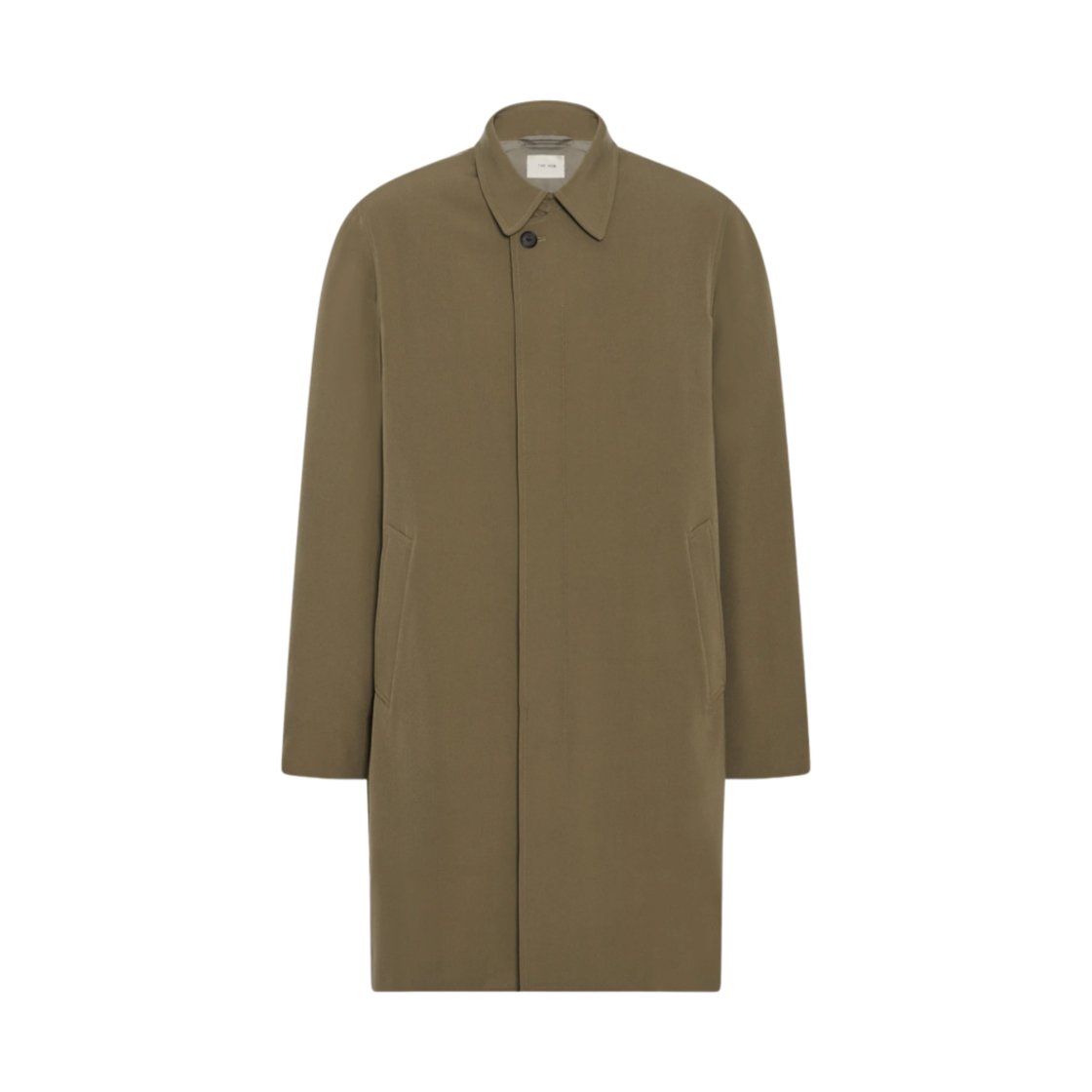 770W2758KHK The Row Wallace Coat in Virgin Wool Khaki