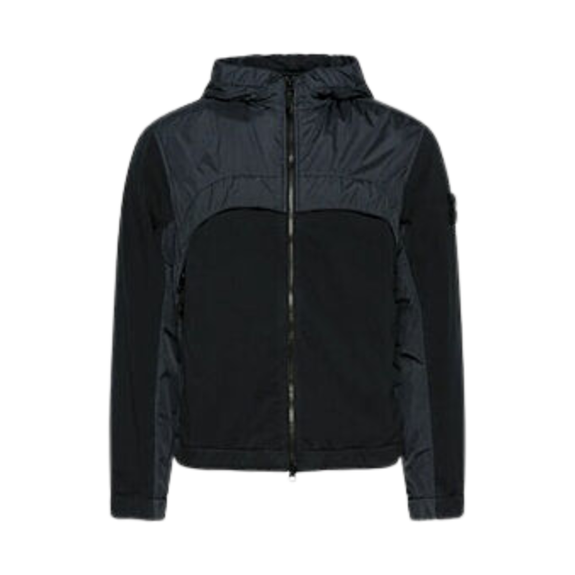 스톤 아일랜드 4100041 크링클랩스 R-NY 후드 자켓 블랙 - 25SS(Stone Island 4100041 Crinkle Reps R-NY Hooded Jacket Black - 25SS)