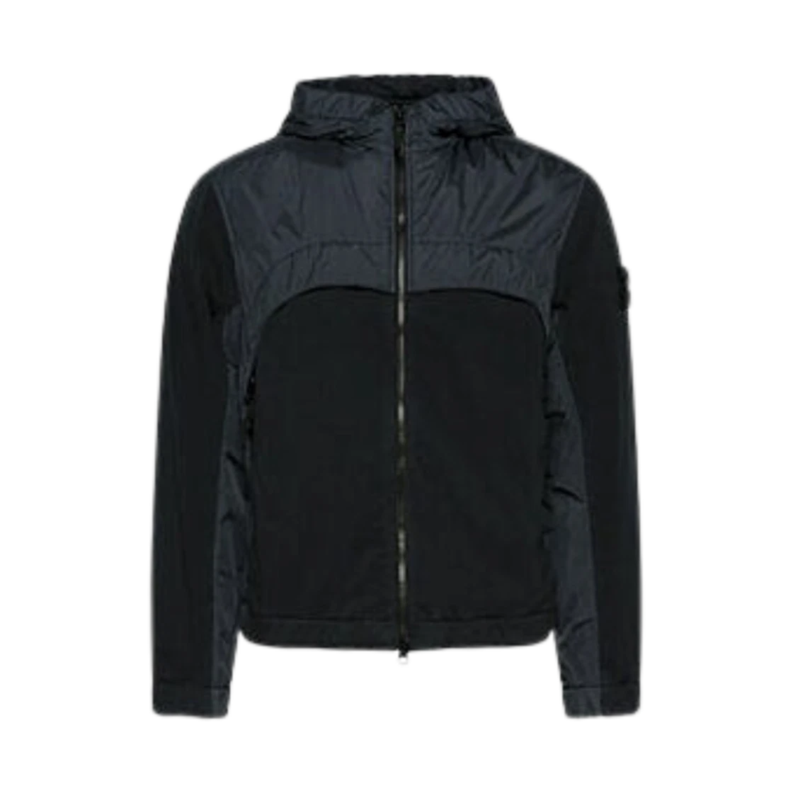 Stone Island Stone Island 4100041 Crinkle Reps R-NY Hooded Jacket Black - 25SS · L