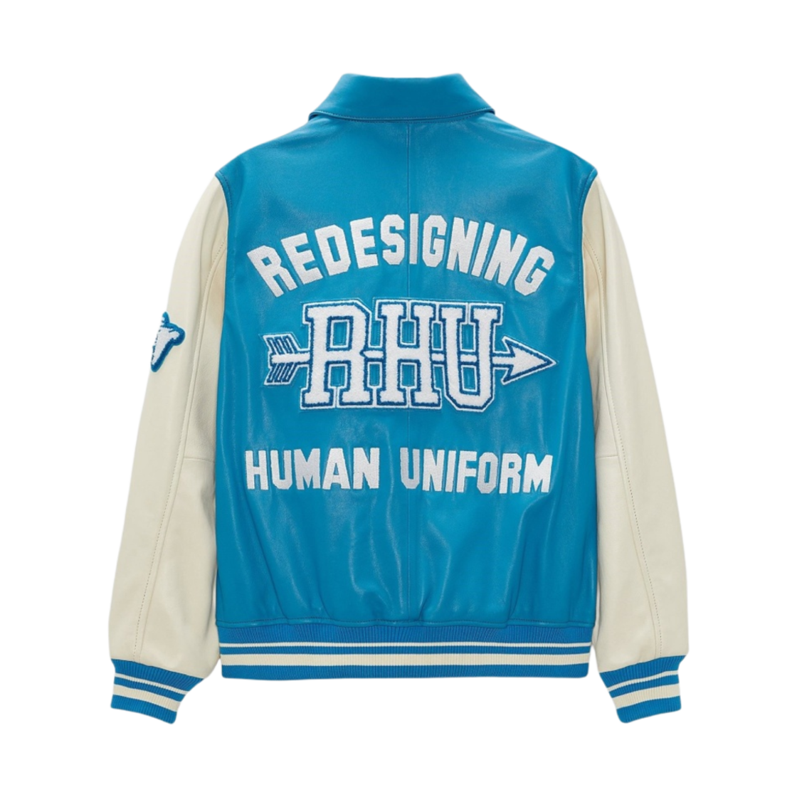 자라 x 루이지 레더 봄버 자켓 블루(Zara x Rhuigi Leather Bomber Jacket Blue) - 2