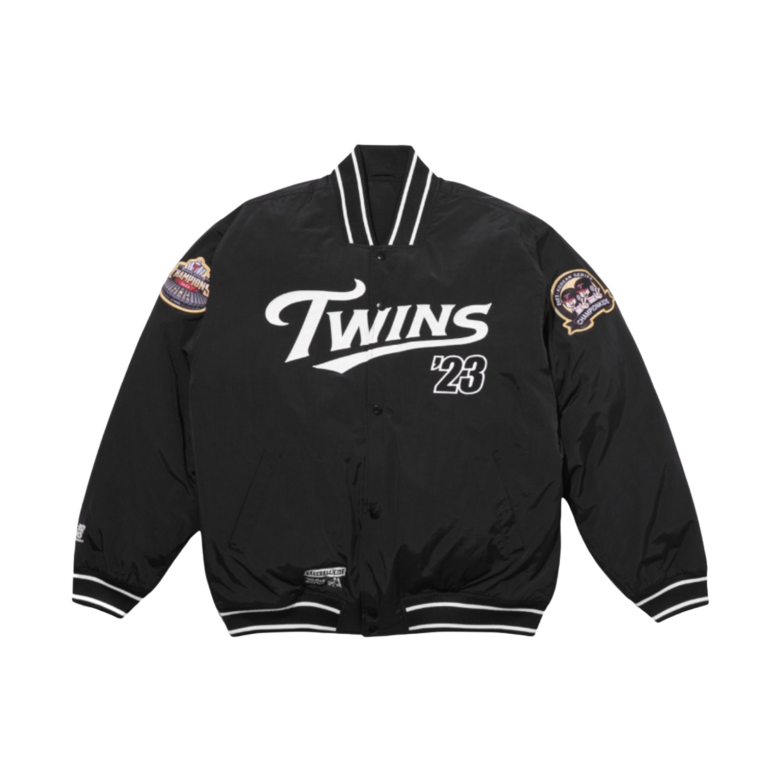 빠더너스 x LG 트윈스 2023 챔피온 점퍼 블랙(BDNS x LG TWINS 2023 Champions Jumper Black)