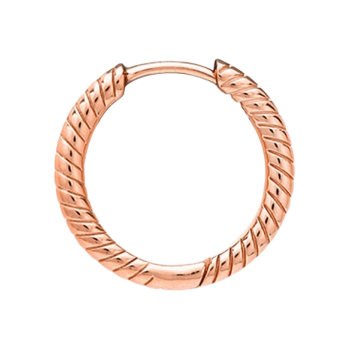 (W) 판도라 모멘트 스몰 참 후프 이어링 로즈 골드 플래팅((W) Pandora Moments Small Charm Hoop Earrings Rose Gold Plated) - 1