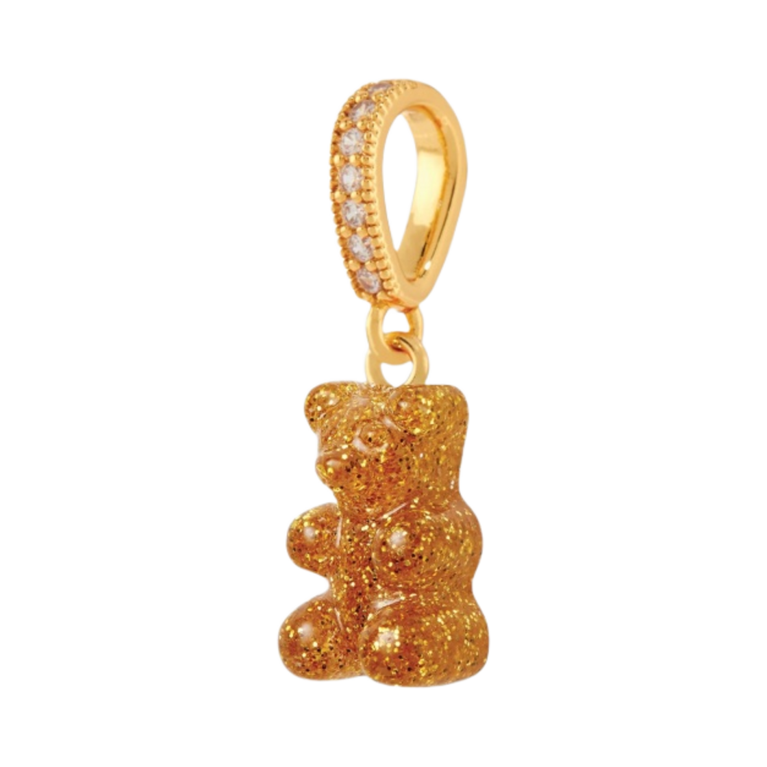 크리스탈 헤이즈 노스텔지아 베어 파베 커넥터 골드 24K(Crystal Haze Nostalgia Bear with Pave Connector Gold 24K)