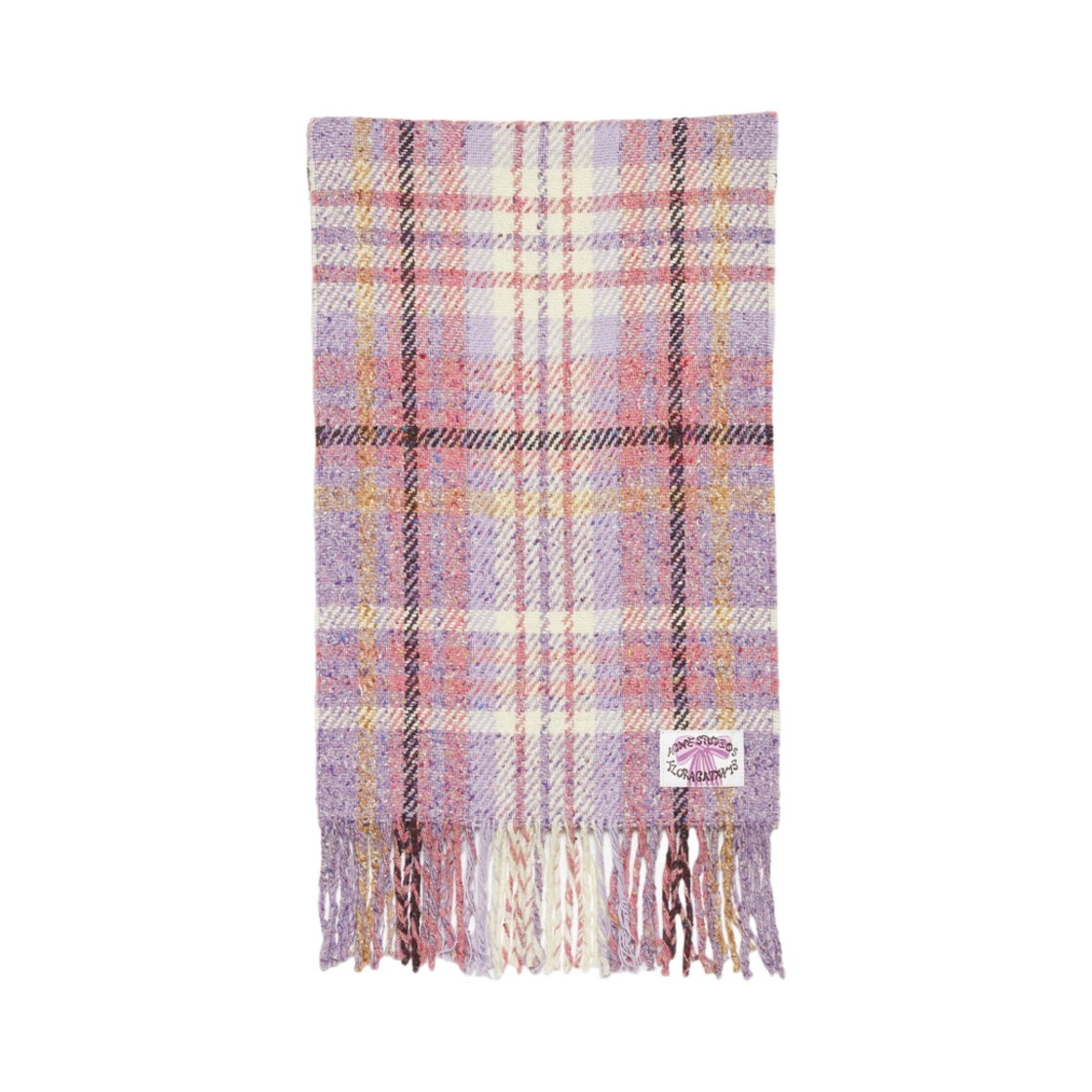아크네 스튜디오 플레이드 프린지 머플러 바이올렛 퍼플(Acne Studios Plaid Fringe Muffler Violet Purple) - 1