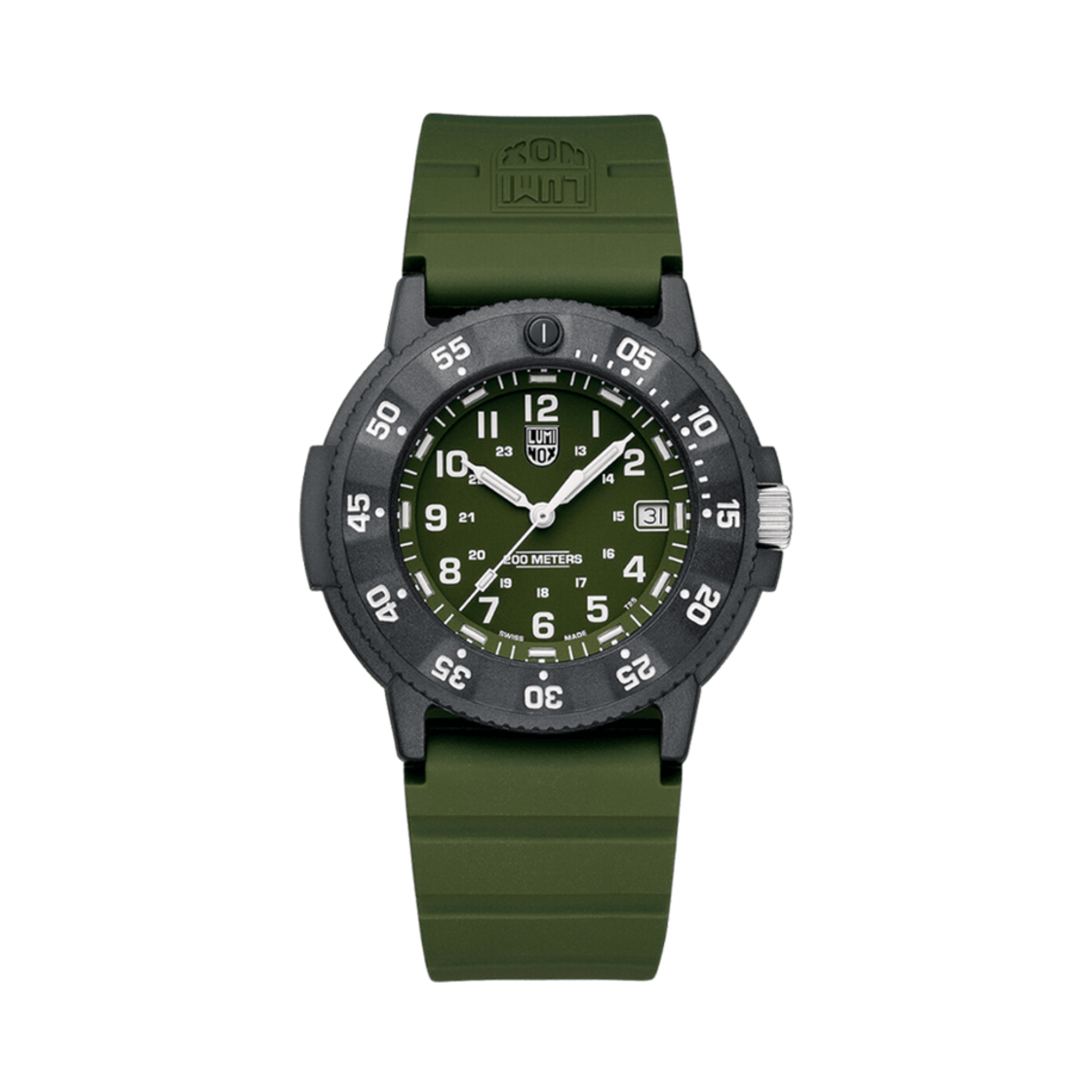 XS-3013-EVO-S Luminox Original Navy Seal Dive 43mm Genuine Rubber Green