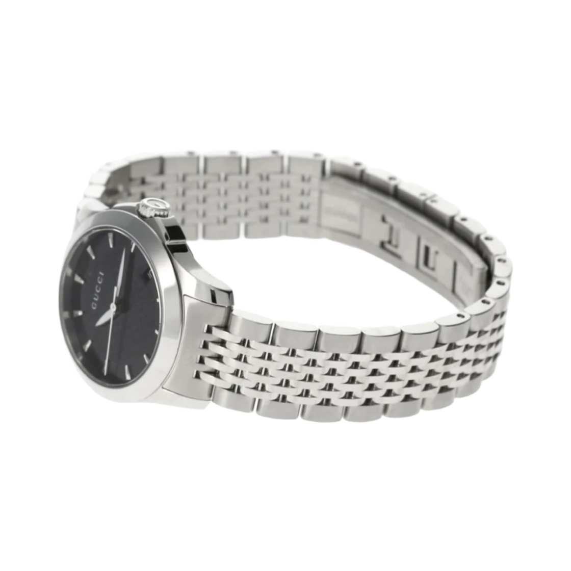 (W) 구찌 G-타임리스 쿼츠 27mm 스테인리스 스틸 블랙((W) Gucci G-Timeless Quartz 27mm Stainless Steel Black) - 2