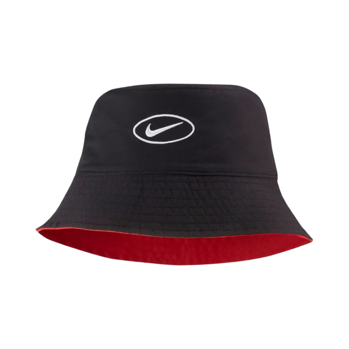 나이키 NSW 스우시 리버시블 버킷햇 블랙 유니버시티 레드(Nike NSW Swoosh Reversible Bucket Hat Black University Red) - 2