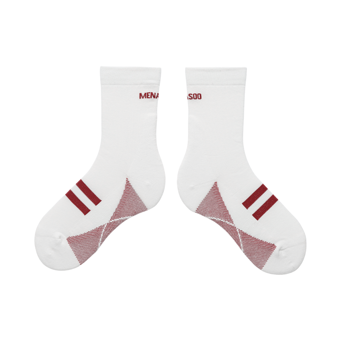 SCK-SR-WH Menasoo Soft Runsocks White