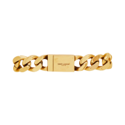 (W) Saint Laurent Two-Tone Chain Bracelet in Metal Gold