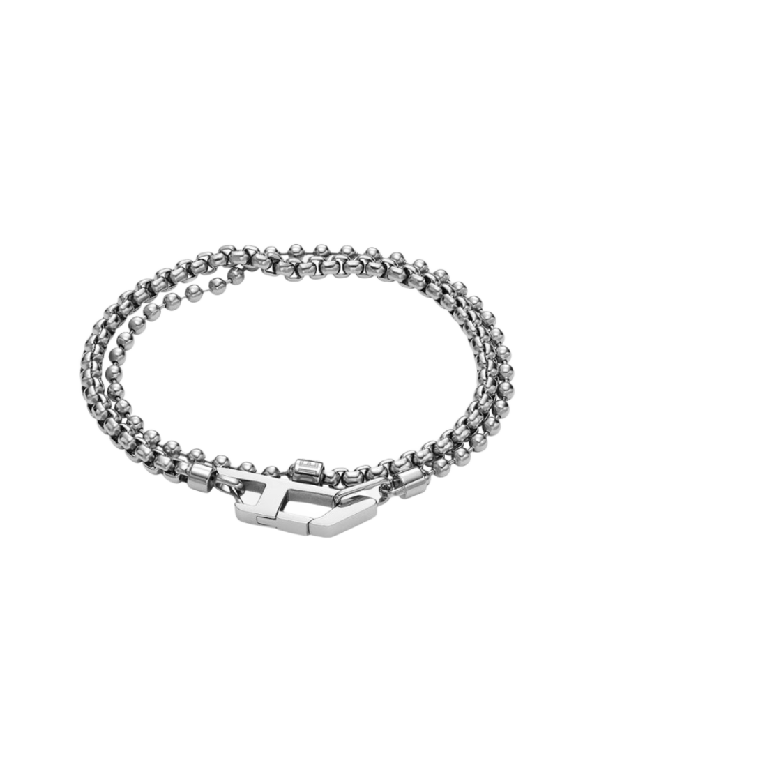 디젤 Dx1473040 스테인리스 스틸 브레이슬릿 실버(Diesel Dx1473040 Stainless Steel Bracelet Silver)