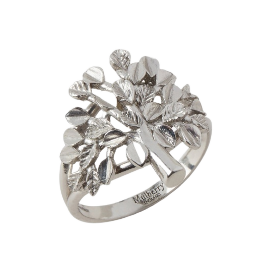 QR2257-000D130 Mulberry Tree Ring Silver Sterling Silver