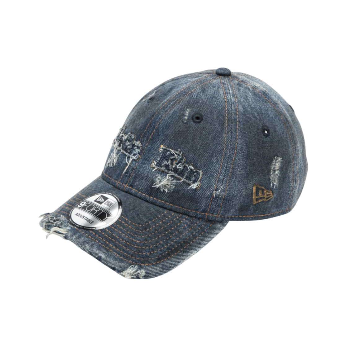 뉴에라 x 마뗑킴 940언스트 데님 베이직 볼캡 다크 블루(New Era x Matin Kim 940unst Denim Basic Ball Cap Dark Blue) - 2