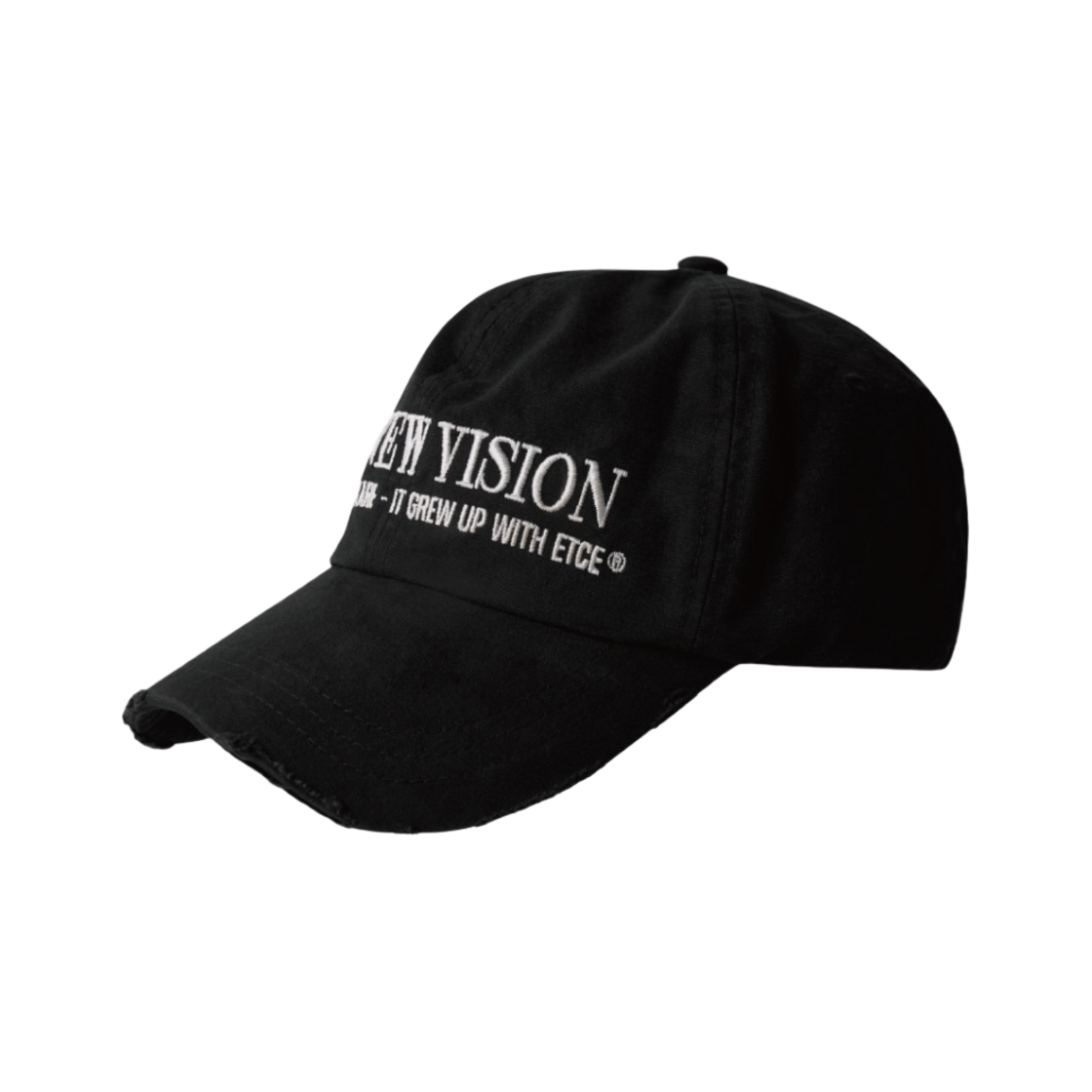 ハット [ETCE] New Vision Destroyed Washed Cap Stitch Black MUSINSA公式 | ETCE NEW VISION DESTROYED WASHED CAP (STITCH