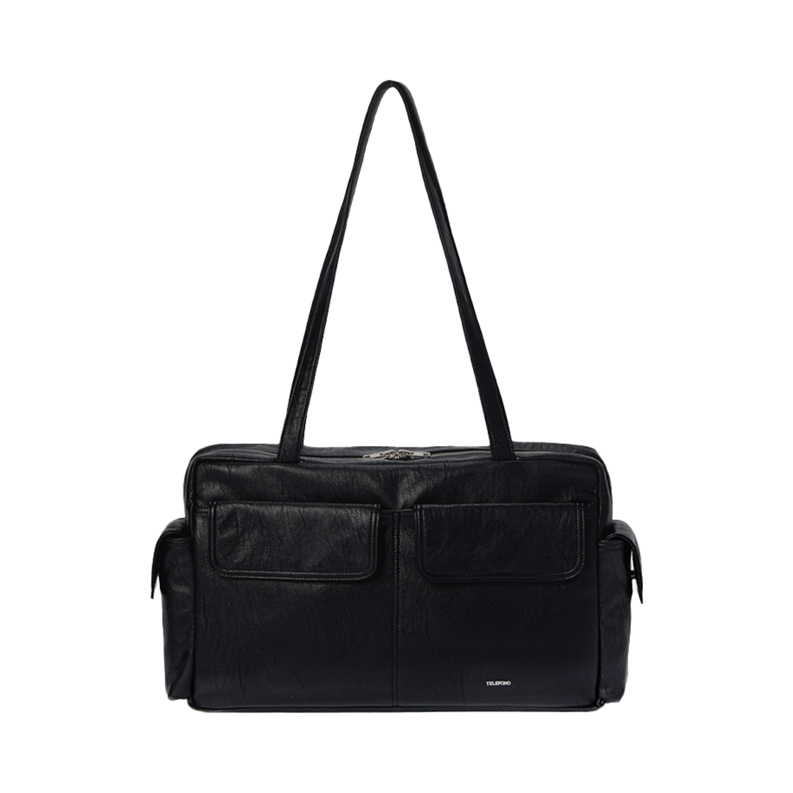텔레포노 포켓 브릭백 라지 블랙(TELEFONO Pocket Brick Bag Large Black)