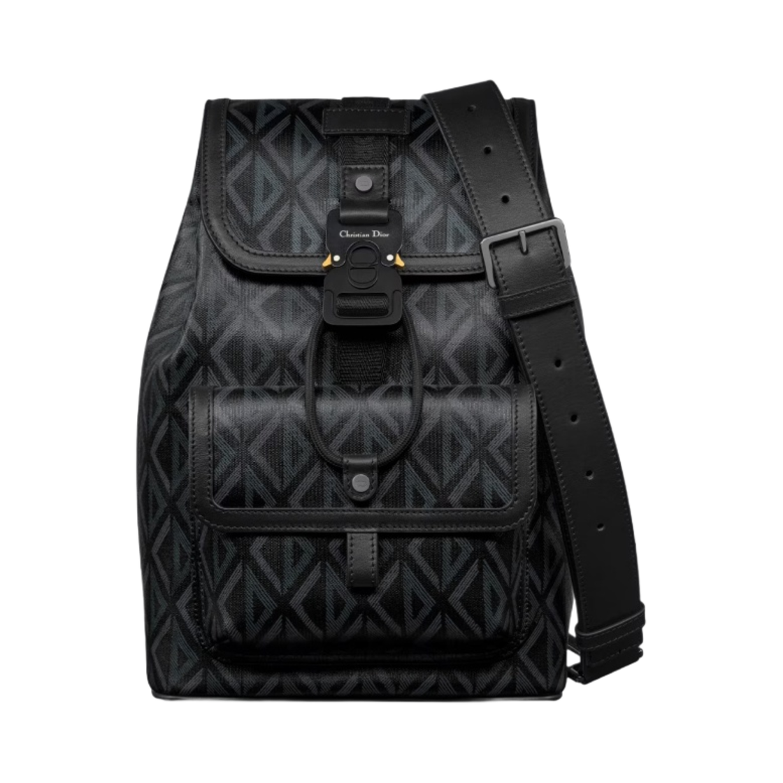 디올 힛 더 로드 슬링 백 CD 다이아몬드 캔버스 블랙(Dior Hit The Road Sling Bag CD Diamond Canvas Black) - 1