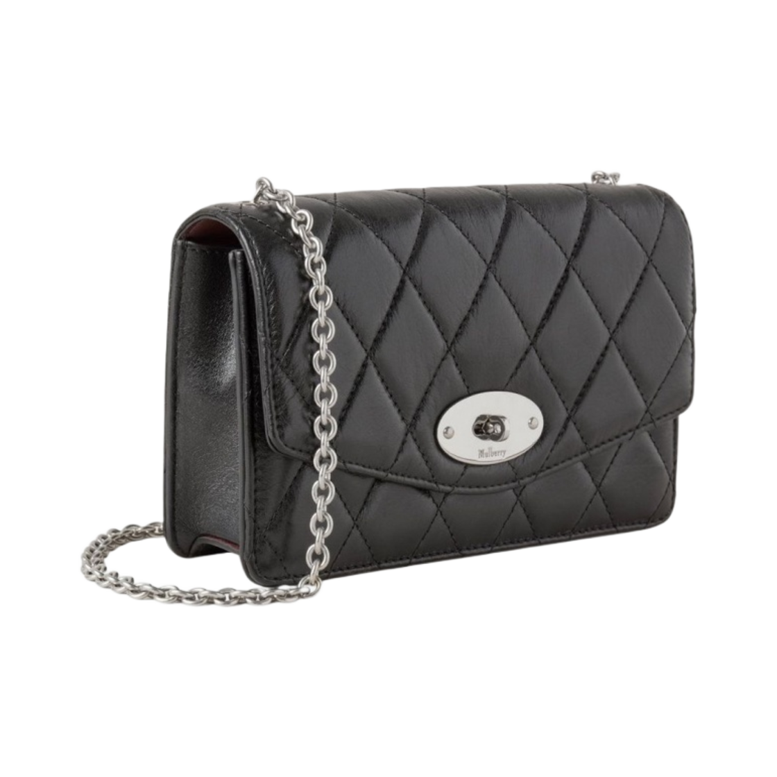 멀버리 스몰 달리 퀼티드 샤인 카프 크로스 백 블랙(Mulberry Small Darley Quilted Shiny Calf Cross Bag Black) - 2