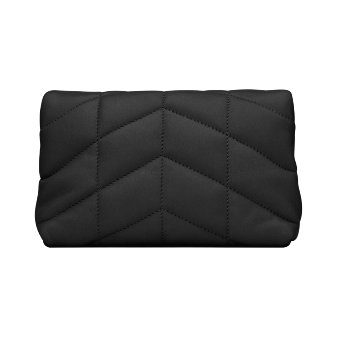 생로랑 퀼티드 램스킨 퍼퍼 스몰 파우치 블랙(Saint Laurent Puffer Small Pouch in Quilted Lambskin Black) - 4