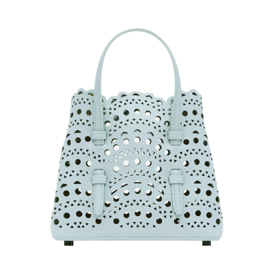 알라이아 비엔 웨이브 럭스 카프스킨 미나 20 백 그레이 그린(Alaia Mina 20 Bag in Vienne Wave Lux Calfskin Grey Green) - 1