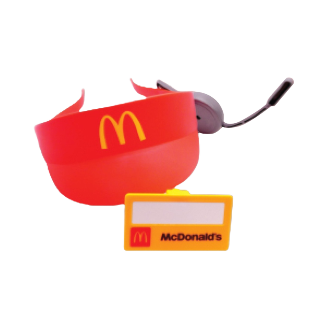 - McDonald's Happy Meal Let's Play McDonald's Crew Hat & Name Tag