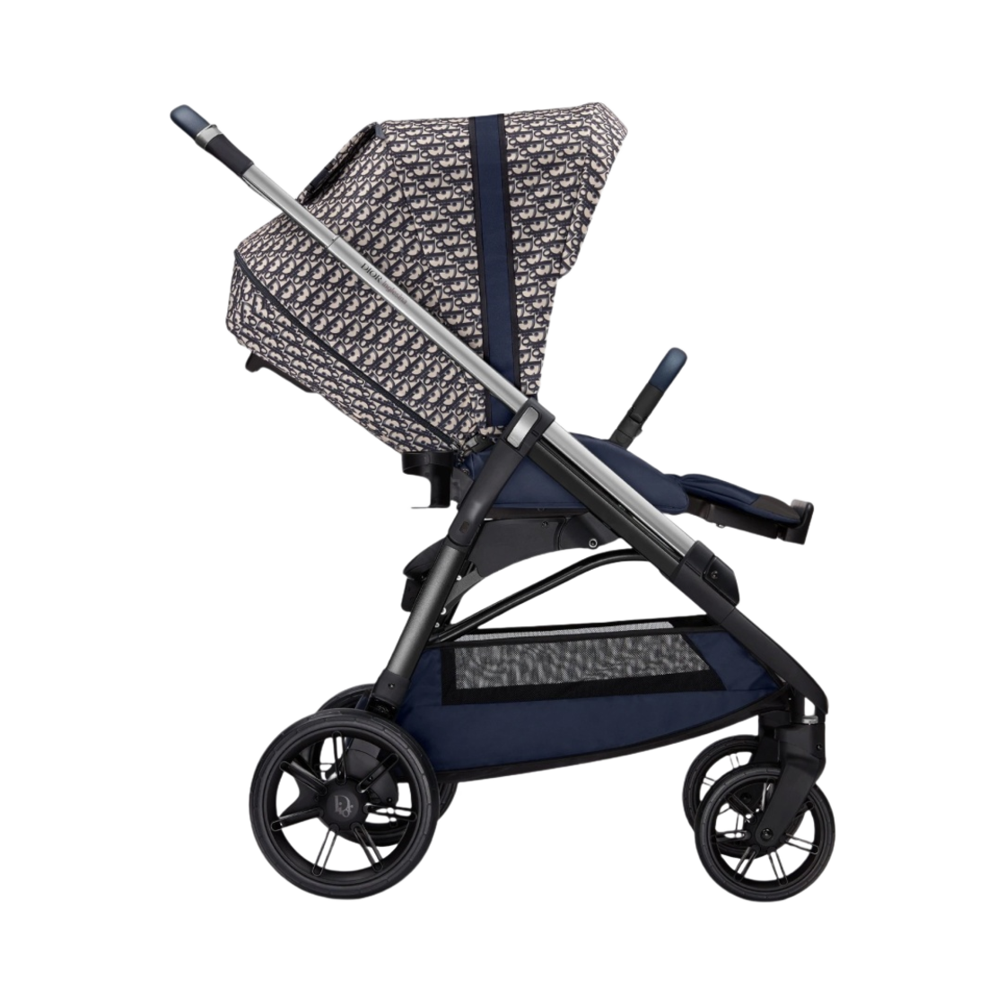 0WBL51STR1-Y38I Dior Stroller Blue and Beige Water-Repellent Canvas with Dior Oblique Print (Korean Ver.)