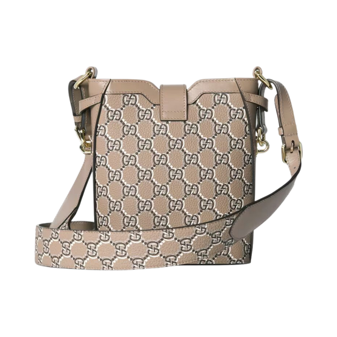 구찌 레더 미니 버킷백 토프(Gucci Leather Mini Bucket Bag Taupe) - 3